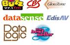 Logos for a variety of companies and products.