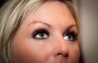 Tara with her Nouveau eye lash extensions provided by Cathy.