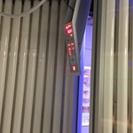 Inside the new Ergoline stand up tanning machine Tanning Gatwick