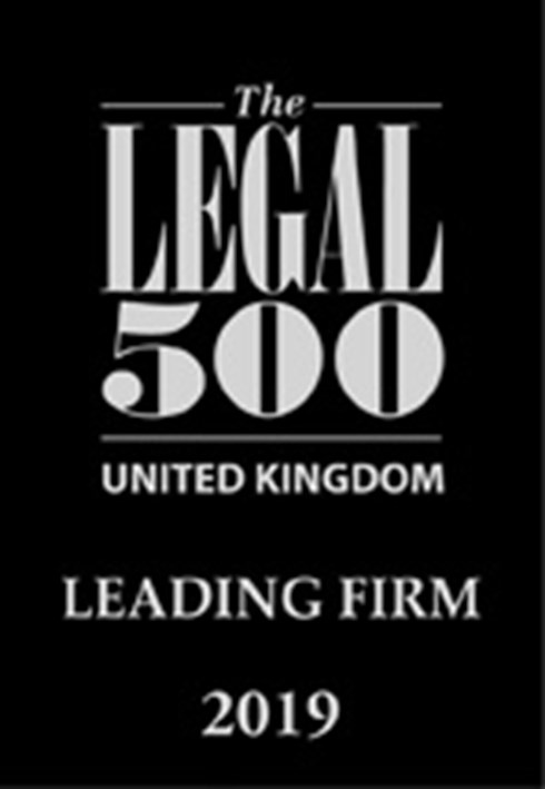 Legal 500 2019 Leading Firm