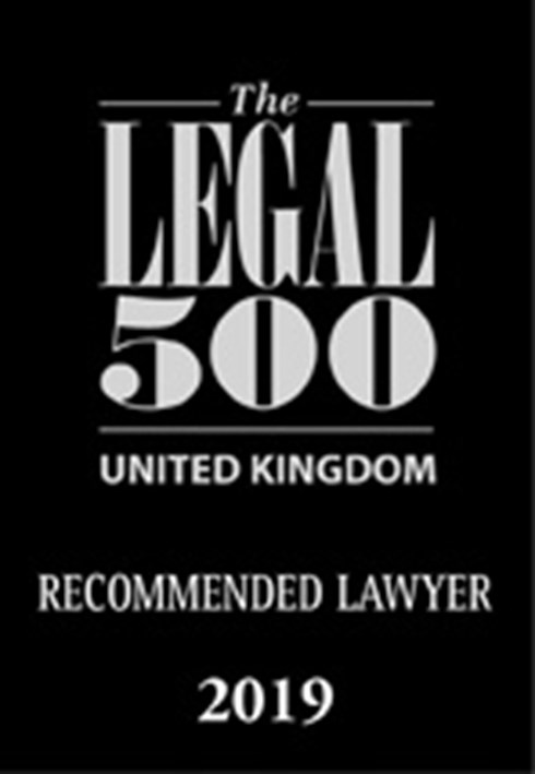 Legal 500 2019 Recommended Lawyer
