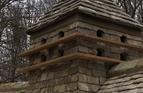 dovecote in stone tiled roof