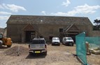Stone tiled roof on new barn conversion