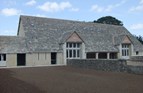 Stone tiled roof on a new barn conversion