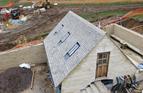 Bradstone tiles on new garages. and workshop