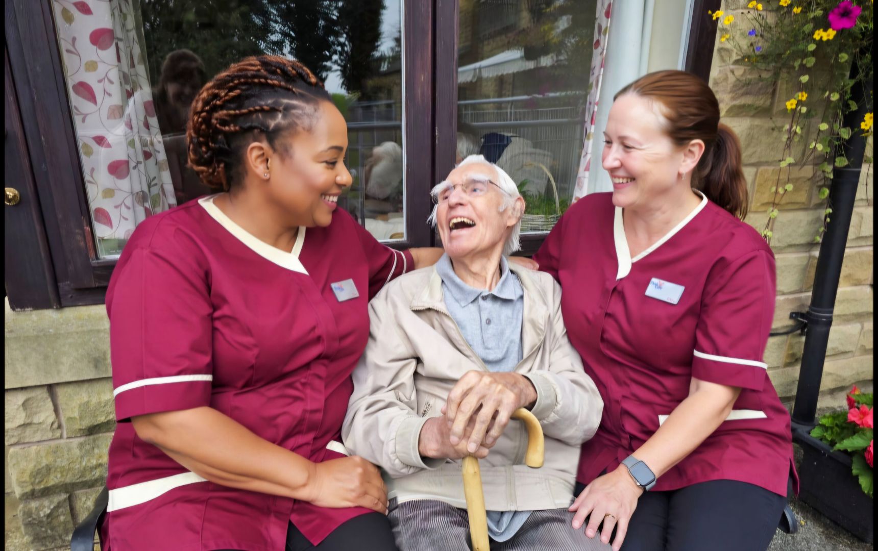 Client with two Carers