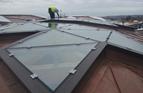 Exeter University - UK largest copper and skylight roof.