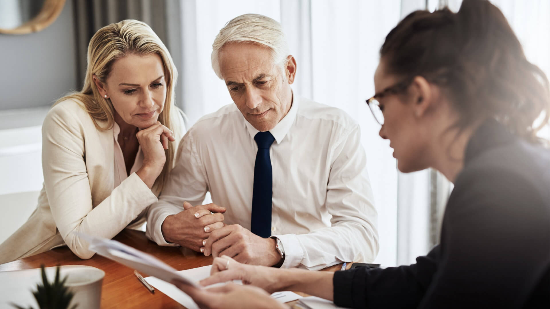 finacial advisor with mature couple