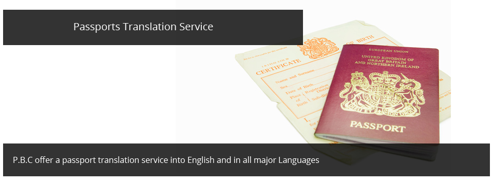 Passports Translation Services