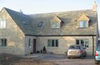 Roof Construction and Tile. Roof Tiled in Cardinal Slates ( Immitation Cotswold Stone Tile)
Minchinhampton, Glos.