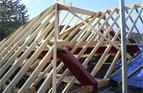 Hipped Roof extension under construction