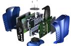 Exploded view of an assembley, where more than one part has to be mated together to create a complete unit.