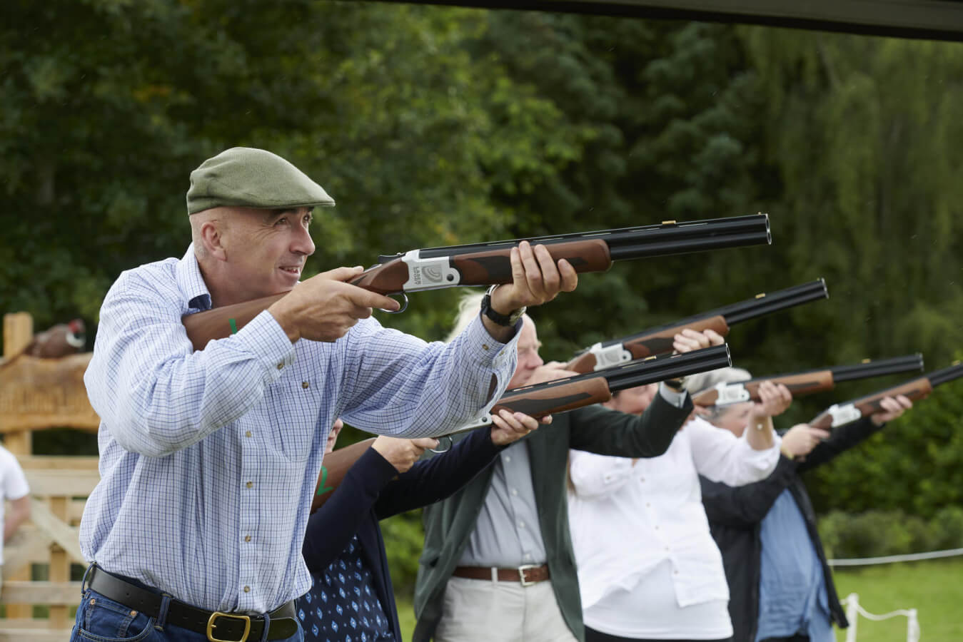 laser clay pigeon shooting