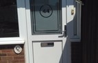 AFTER - Etched number & new letterplate