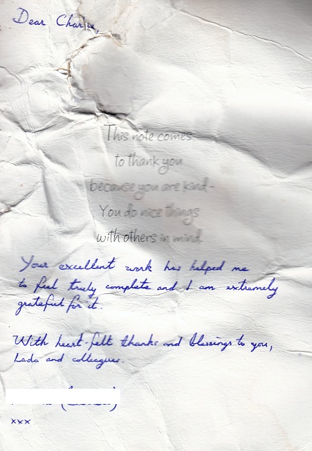 Charles Durrant Testimonial