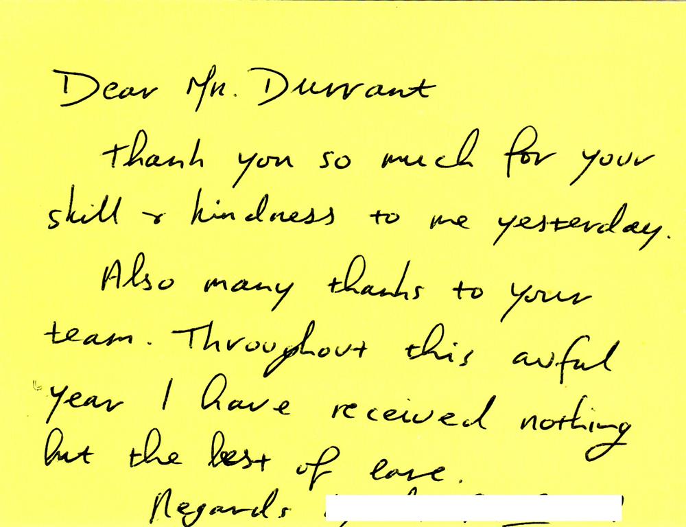 Charles Durrant Testimonial