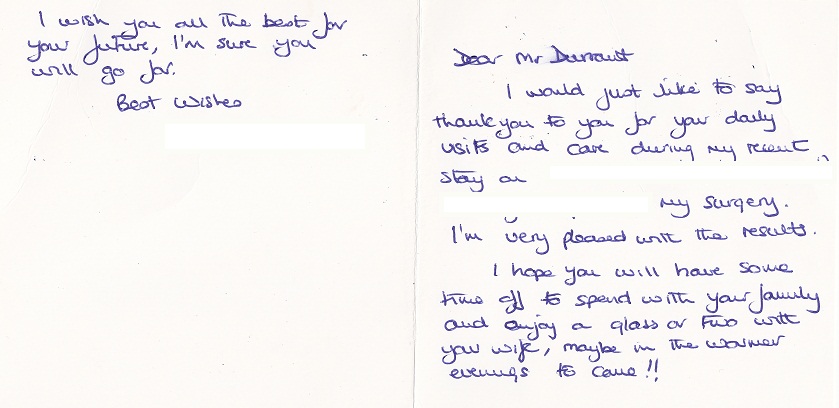 Charles Durrant Testimonial