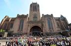 In a service at Liverpool Cathedral tributes were paid to the thousands of seamen who lost their lives in the Battle of the Atlantic Picture by Leading Airman Photographer Dean Nixon Crown copyright