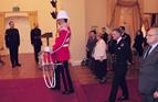 The Governor of Gibraltar arriving at the Merchant Navy Medal ceremony