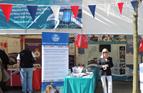 MNWB and Seafarer Support stand in the Maritime Charities marquee during the Battle of the Atlantic weekend of commemorations in Liverpool