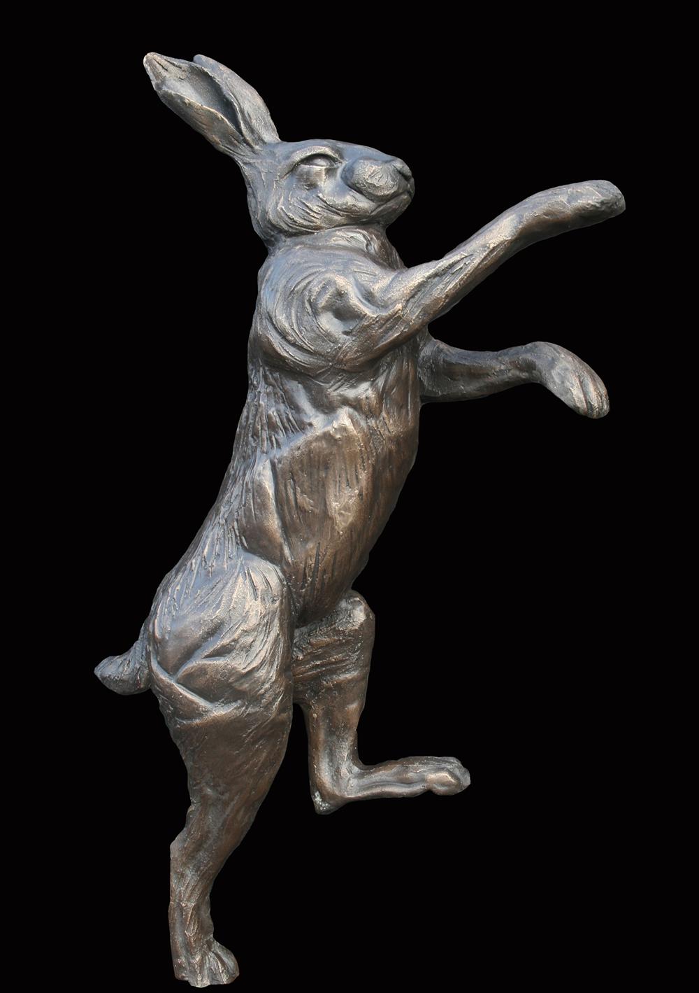 Boxing Hare Sculpture