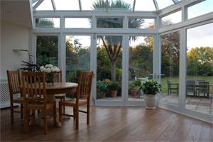 Conservatory and oak flooring for a private client