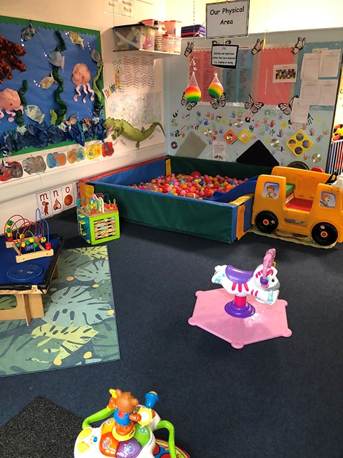 little stars baby room ball pit