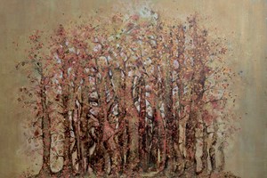 Autumn trees (2017)
90 x 120 cm 
Acrylic on Canvas
£4000