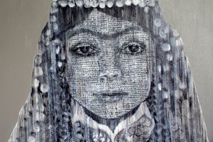 'Samaneh'
100 x 100 cm
Acrylic, Mix media on canvas
2019