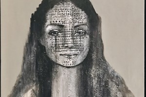 'Sogol'
Acrylic and mix media on Canvas
50 x 50 cm 
2019 

