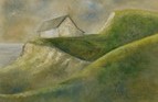 Everett's House, Eype Oil on board 10in x 12in