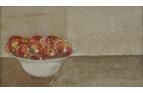 Dorset apples. Watercolour on paper 2.75in x 4.75in. Not for sale.