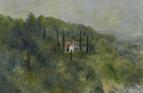 Big House, Katounia. Oil on board 10in x 12in SOLD.