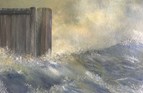 Dorset storm. Oil on canvas, 10in x 12in