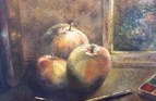 From Heathcote's Tree. Oil on linen board. 7 x 9.5in