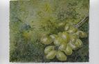 Grapes, Greece, watercolour on paper 3in x 4in. SOLD