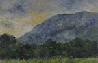 Mont Sainte-Victoire. Oil on board. 5in x 7in.