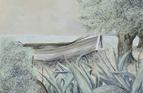 Limni winter. Oil on canvas 10in x 12in.