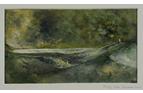 Shining light. Oil on card 5in x 8.5in. Not for sale.
