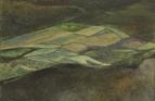 From Golden Cap, spring. Oil on card 8.5in x 11.5in. SOLD