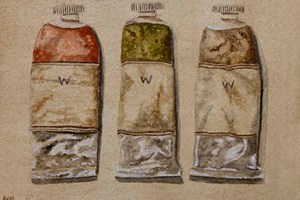 Lockdown still life. Watercolour. 8in x 6in.