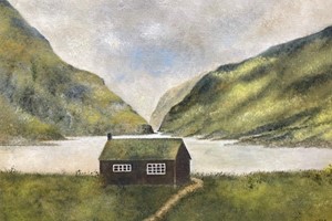 Faroe cottage. Oil on linen. 30cm x 40cm. SOLD