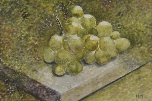 Grapes, Greece. Watercolour. 4in x 6in. SOLD.