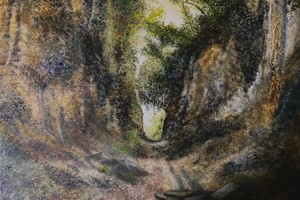 Hell Lane, deepest Dorset. Oil on linen. 30cm x 40cm