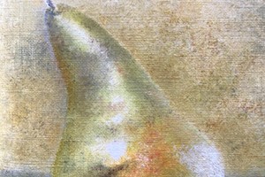 Winter Pear. Oil on paper. 13cm x 18cm. SOLD