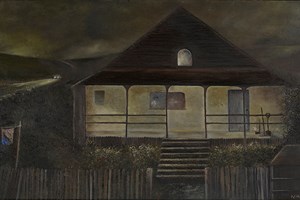 The Last Cowboy Song. Oil on linen. 30cm x 40cm. SOLD