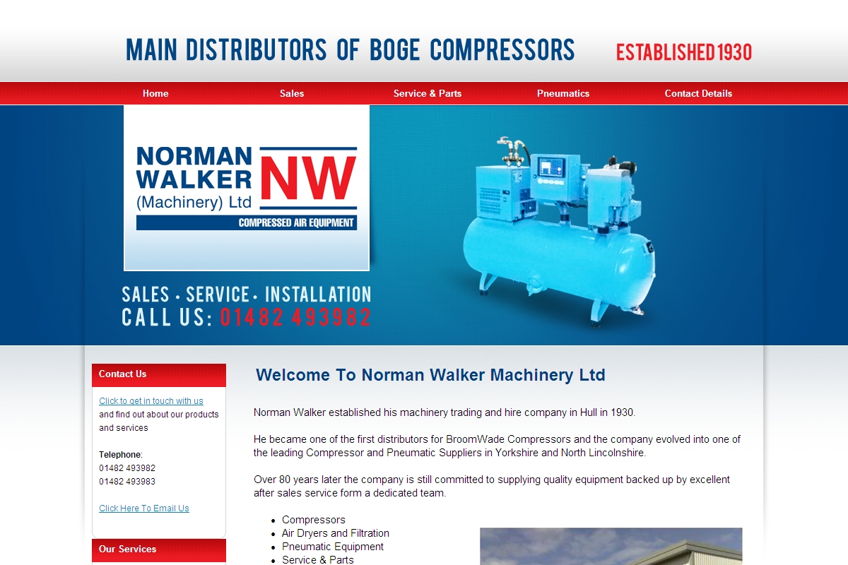 To Norman Walker Machinery Ltd Norman Walker (Machinery) Ltd