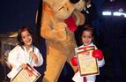 Twins in Euro-disney competing at the European Martial Arts festival