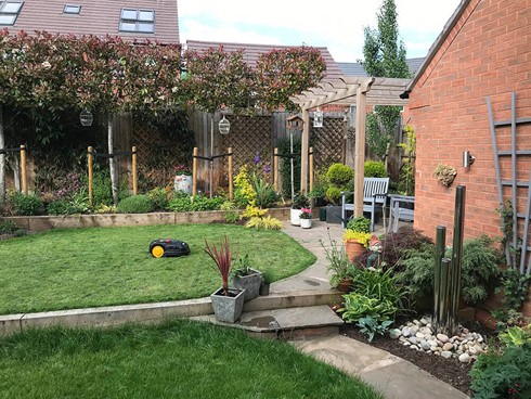 Contemporary New Build Garden Patio