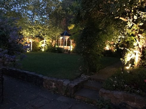 Victorian Garden At Night